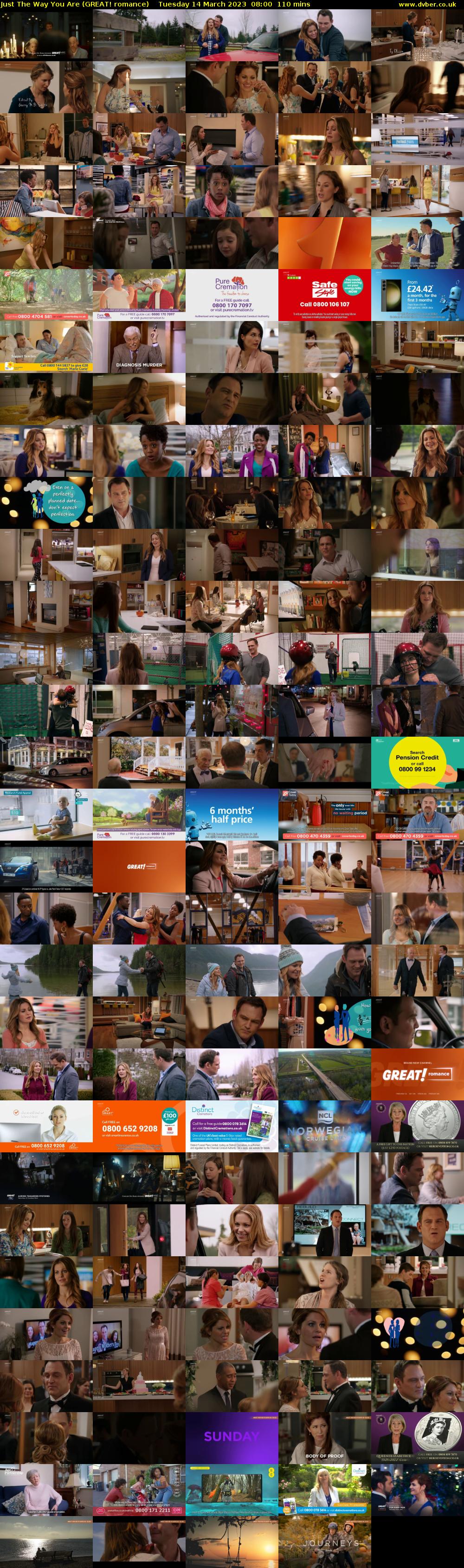 Just The Way You Are (GREAT! romance) Tuesday 14 March 2023 08:00 - 09:50