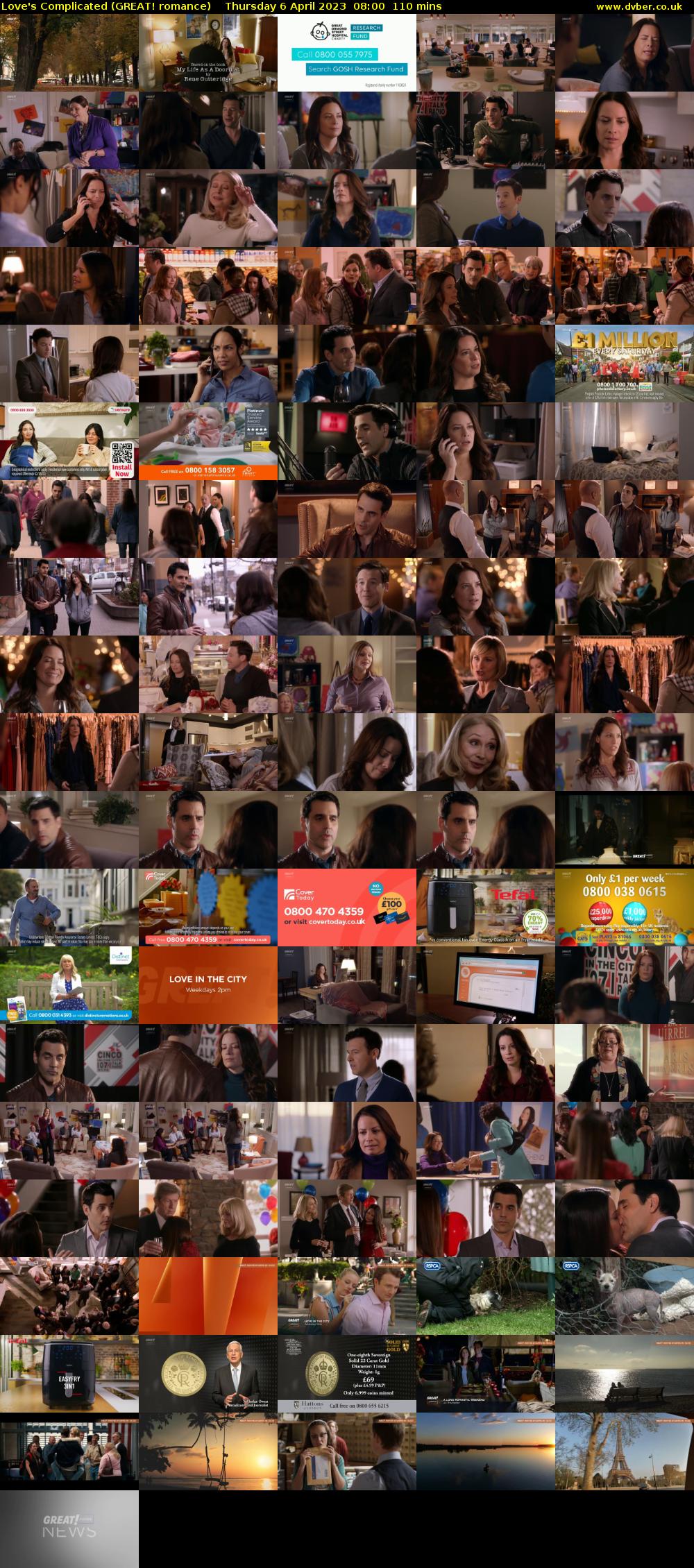Love's Complicated (GREAT! romance) Thursday 6 April 2023 08:00 - 09:50