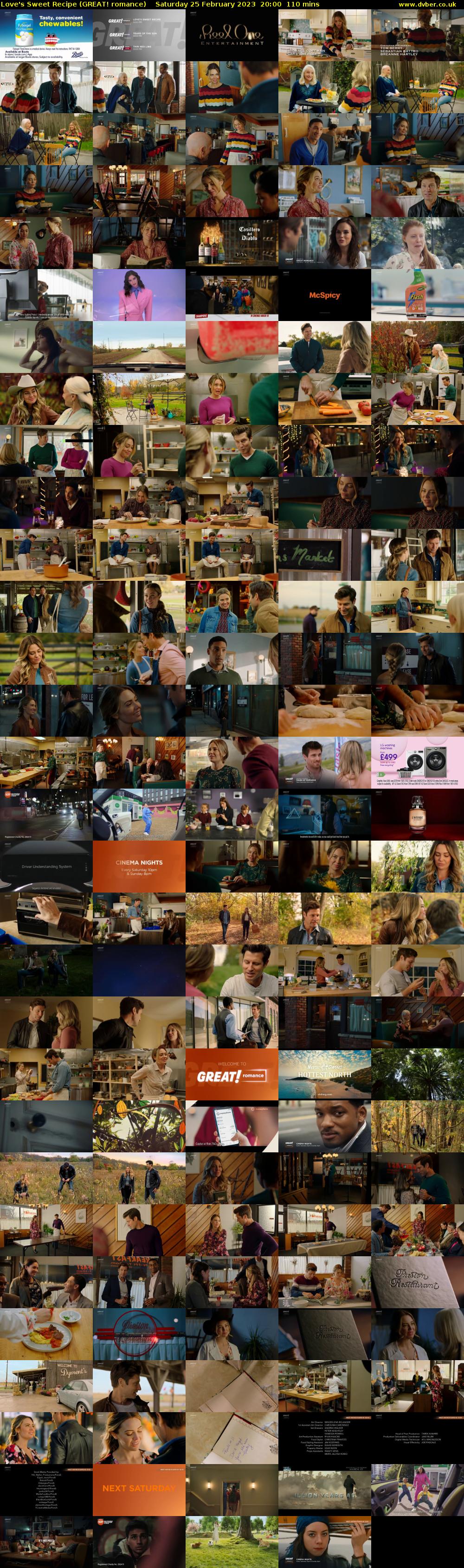 Love's Sweet Recipe (GREAT! romance) Saturday 25 February 2023 20:00 - 21:50