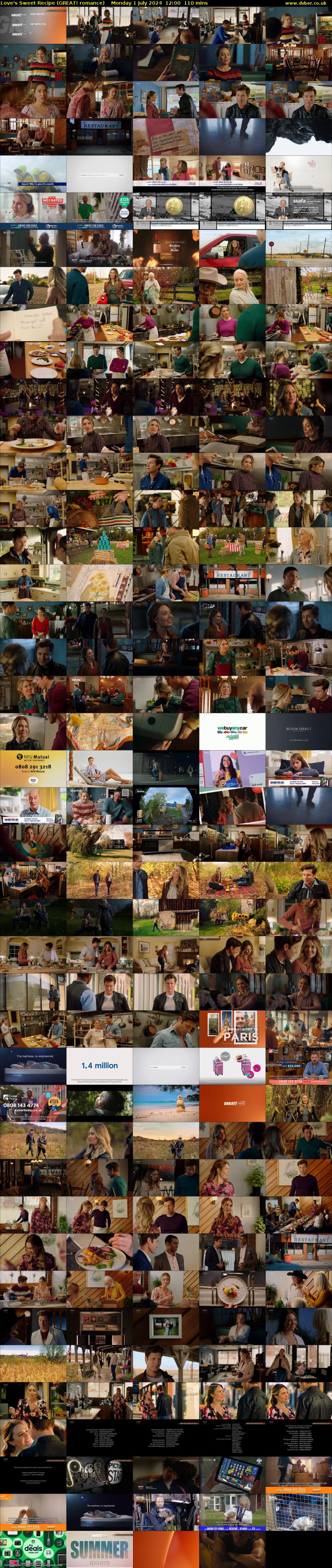 Love's Sweet Recipe (GREAT! romance) Monday 1 July 2024 12:00 - 13:50