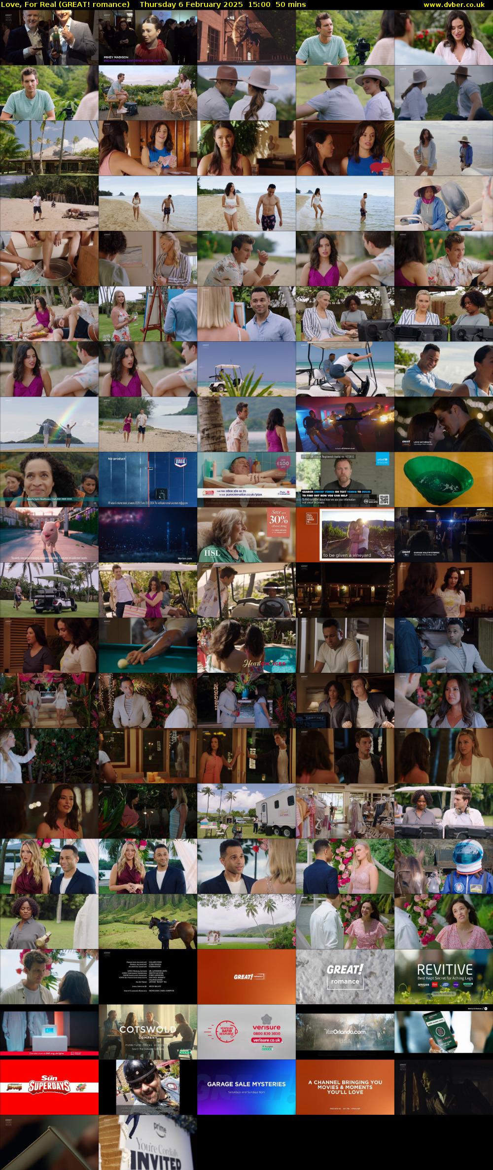 Love, For Real (GREAT! romance) Thursday 6 February 2025 15:00 - 15:50