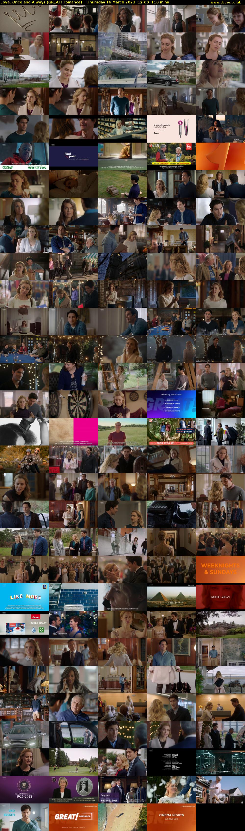 Love, Once and Always (GREAT! romance) Thursday 16 March 2023 12:00 - 13:50