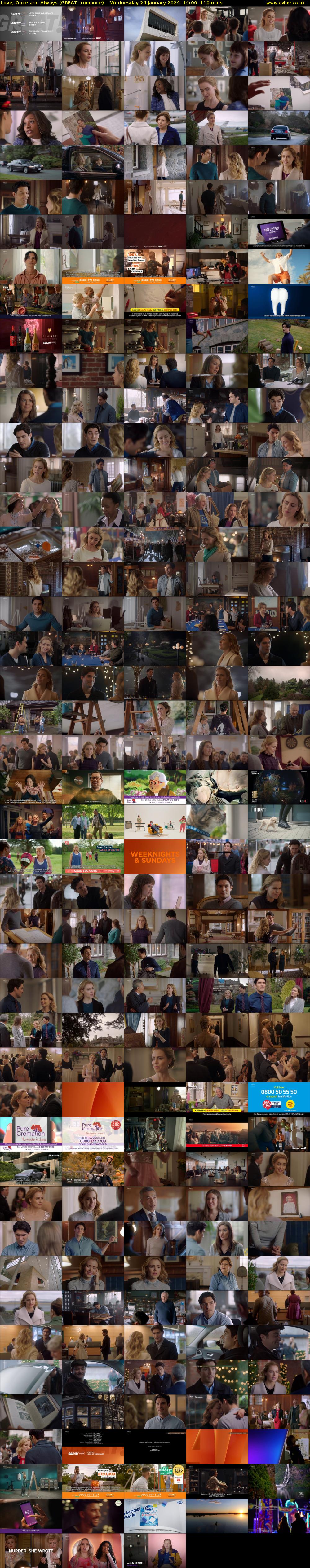 Love, Once and Always (GREAT! romance) Wednesday 24 January 2024 14:00 - 15:50