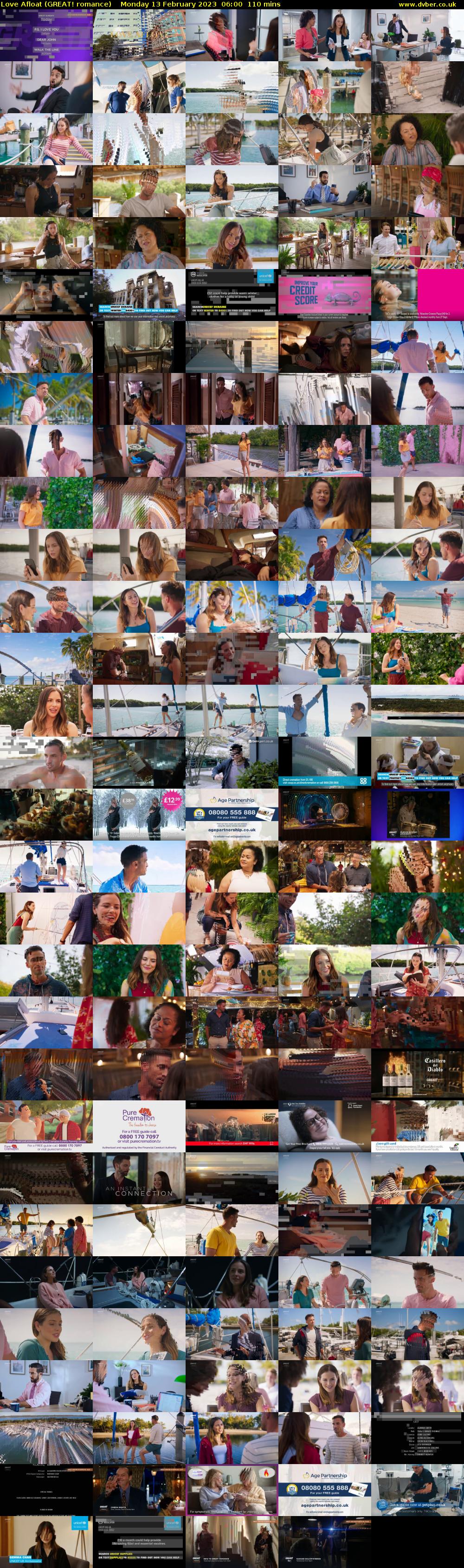 Love Afloat (GREAT! romance) Monday 13 February 2023 06:00 - 07:50