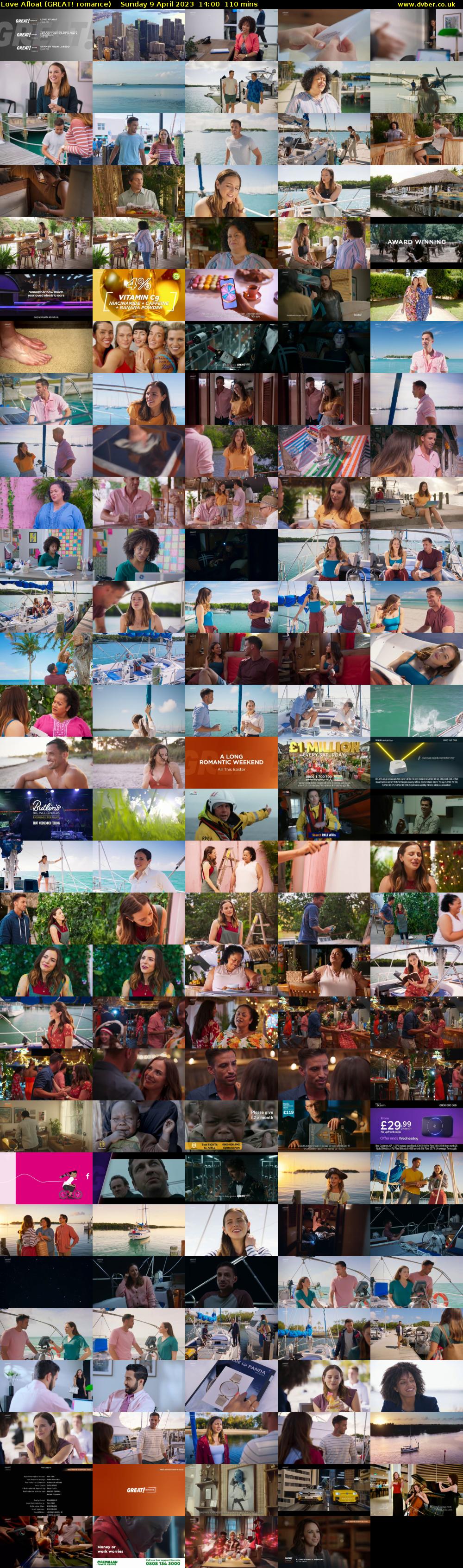 Love Afloat (GREAT! romance) Sunday 9 April 2023 14:00 - 15:50