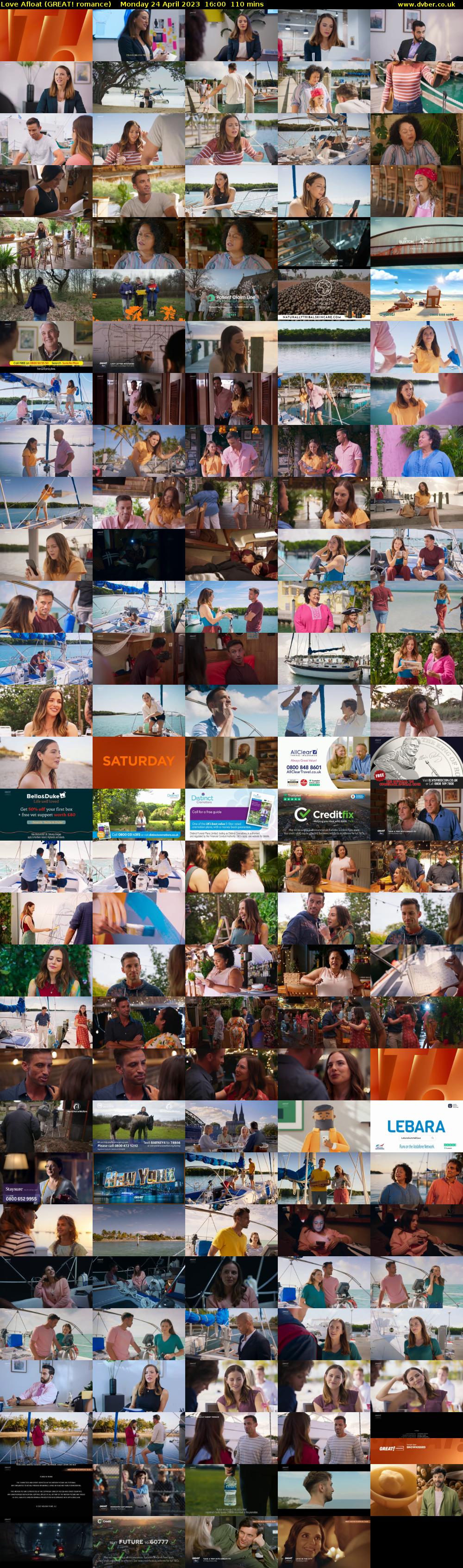 Love Afloat (GREAT! romance) Monday 24 April 2023 16:00 - 17:50