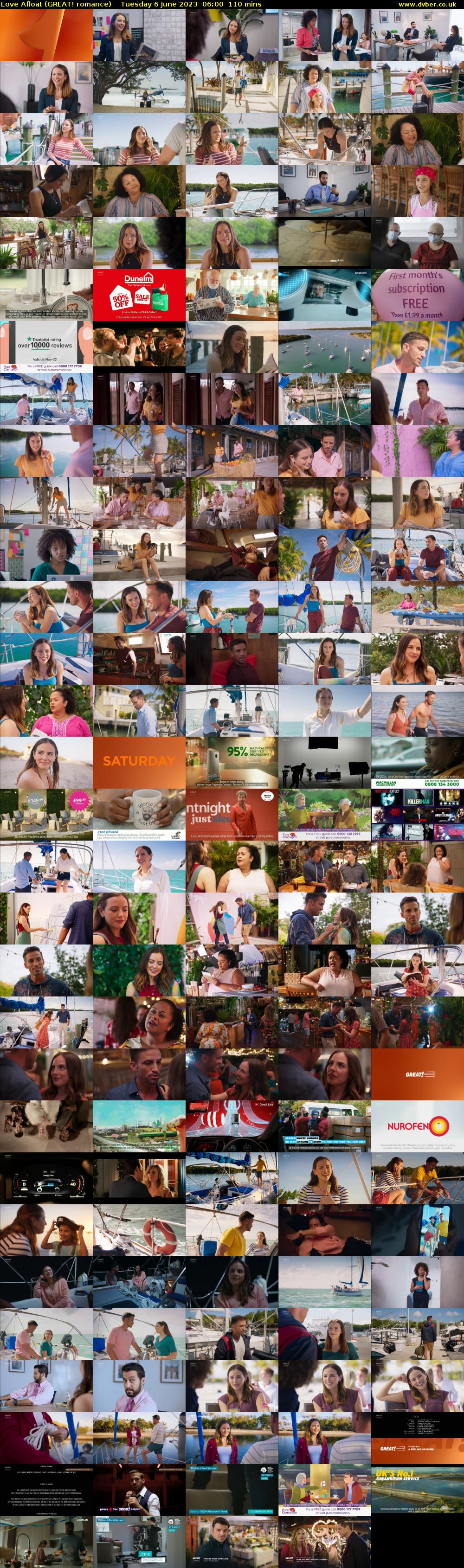 Love Afloat (GREAT! romance) Tuesday 6 June 2023 06:00 - 07:50