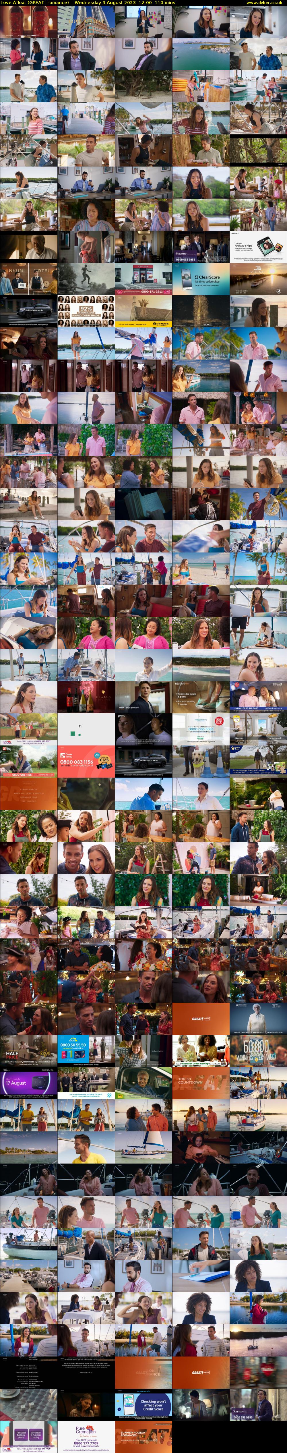 Love Afloat (GREAT! romance) Wednesday 9 August 2023 12:00 - 13:50