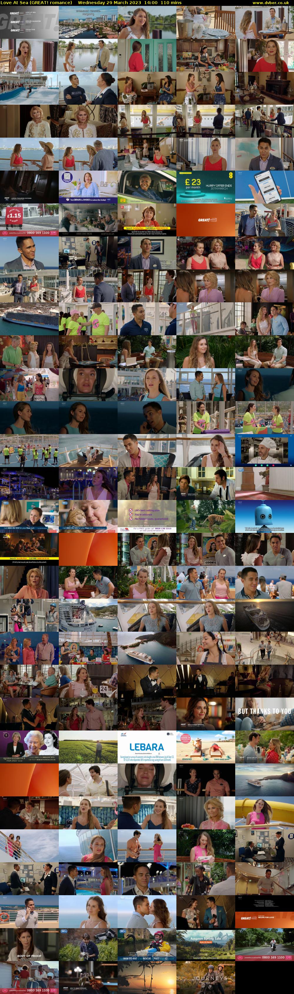 Love At Sea (GREAT! romance) Wednesday 29 March 2023 14:00 - 15:50