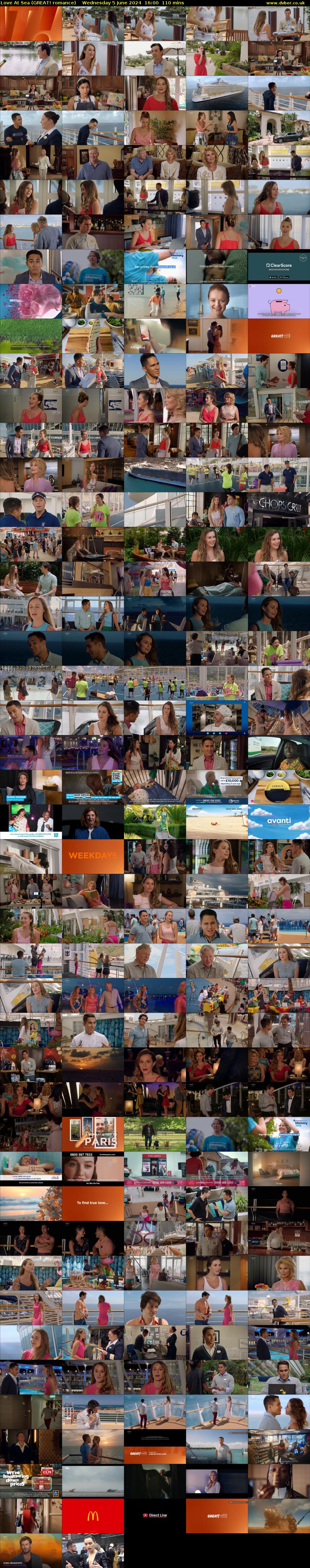 Love At Sea (GREAT! romance) Wednesday 5 June 2024 16:00 - 17:50