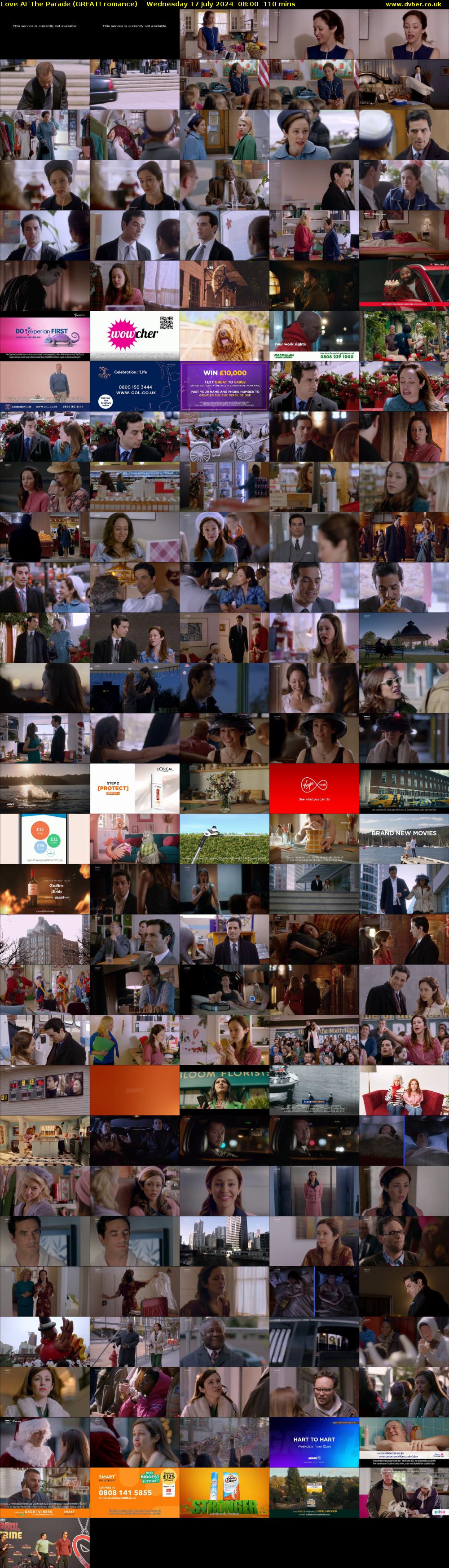Love At The Parade (GREAT! romance) Wednesday 17 July 2024 08:00 - 09:50