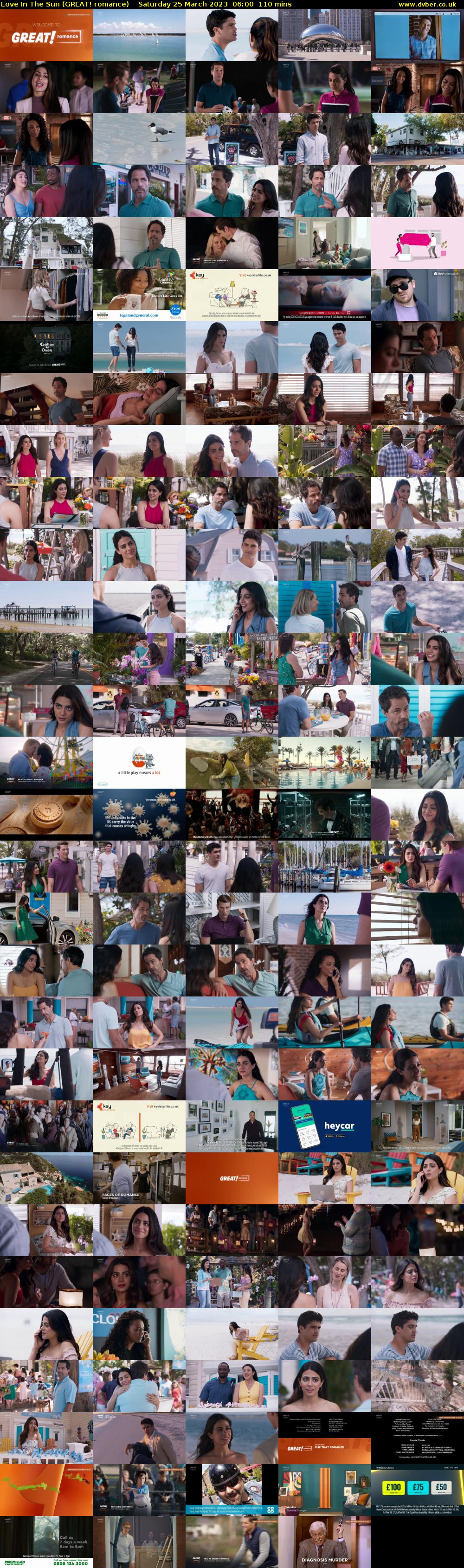 Love In The Sun (GREAT! romance) Saturday 25 March 2023 06:00 - 07:50
