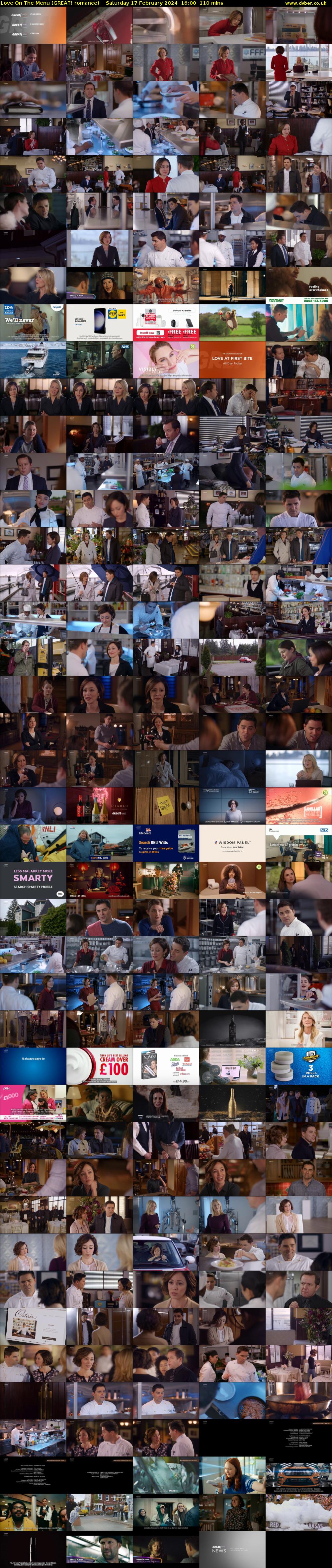 Love On The Menu (GREAT! romance) Saturday 17 February 2024 16:00 - 17:50