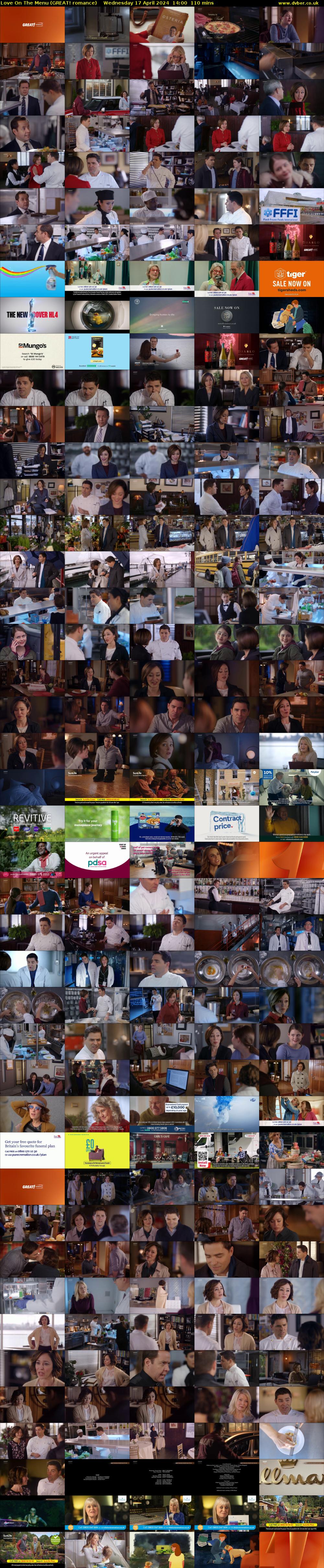 Love On The Menu (GREAT! romance) Wednesday 17 April 2024 14:00 - 15:50