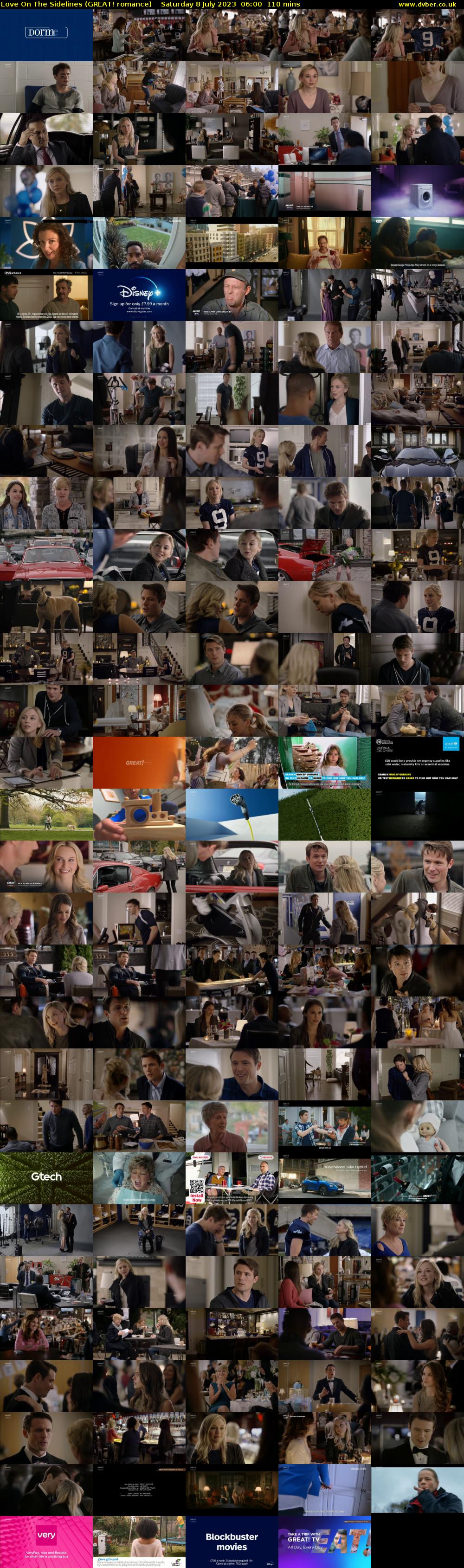 Love On The Sidelines (GREAT! romance) Saturday 8 July 2023 06:00 - 07:50