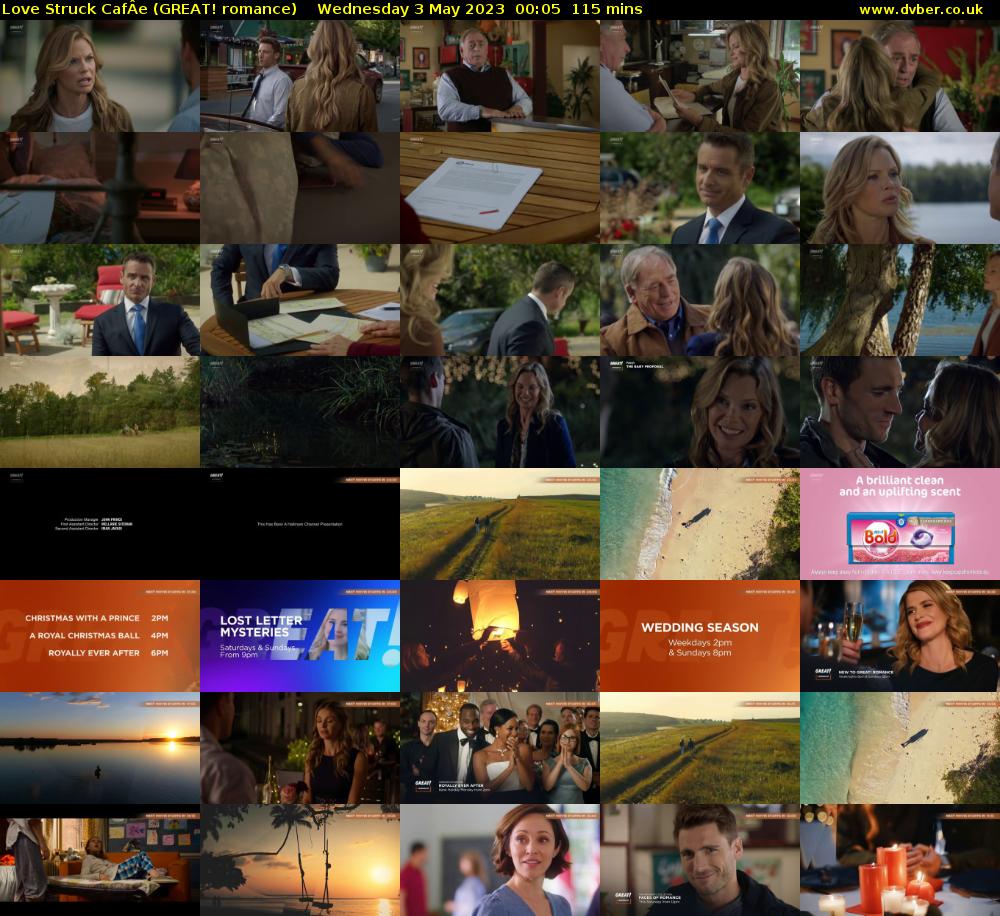 Love Struck CafÂe (GREAT! romance) Wednesday 3 May 2023 00:05 - 02:00