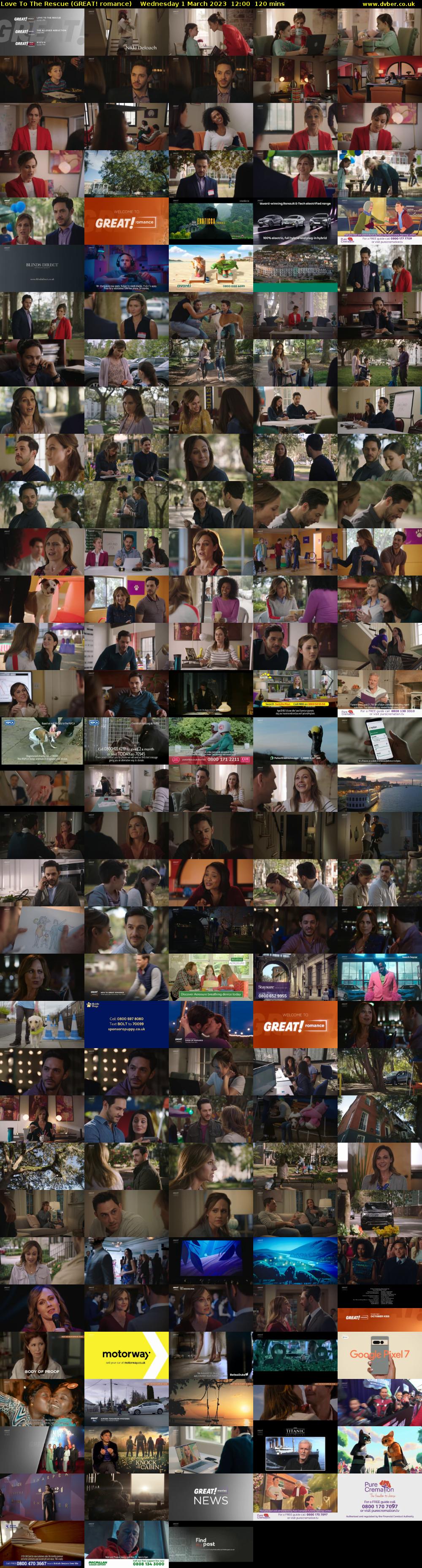 Love To The Rescue (GREAT! romance) Wednesday 1 March 2023 12:00 - 14:00
