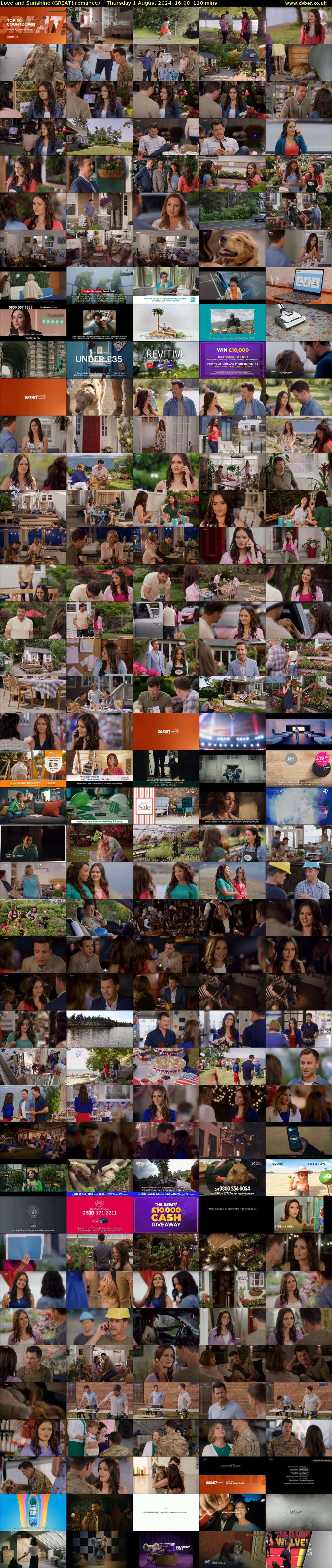 Love and Sunshine (GREAT! romance) Thursday 1 August 2024 16:00 - 17:50