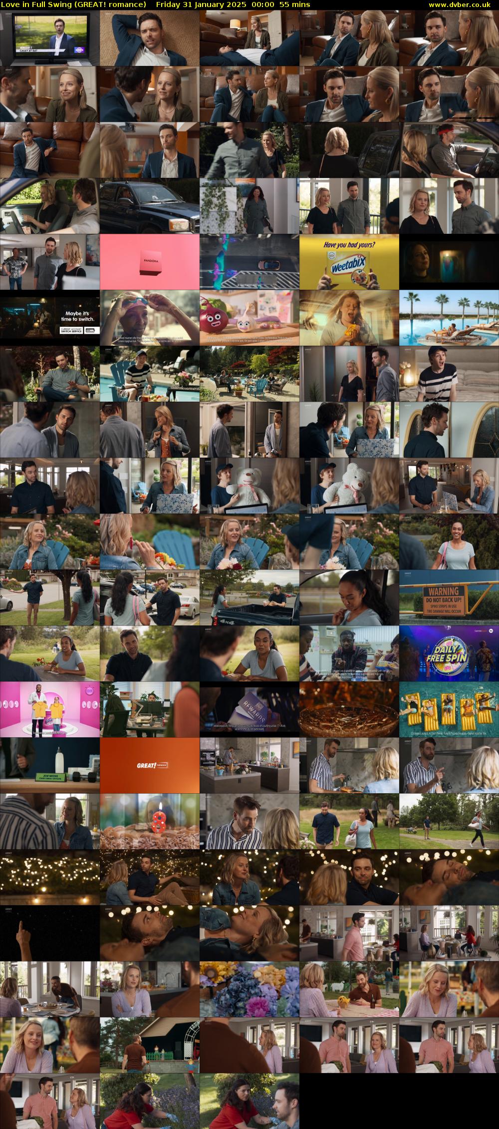 Love in Full Swing (GREAT! romance) Friday 31 January 2025 00:00 - 00:55
