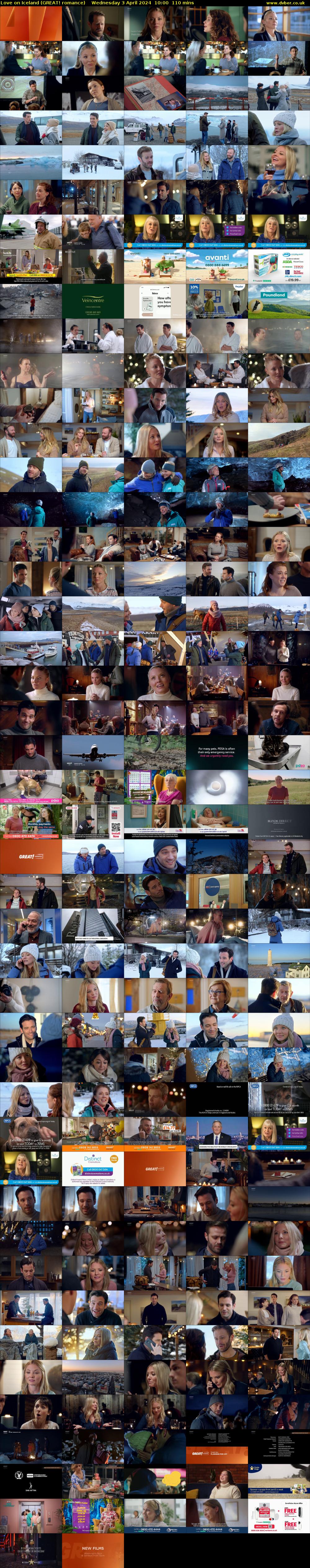 Love on Iceland (GREAT! romance) Wednesday 3 April 2024 10:00 - 11:50