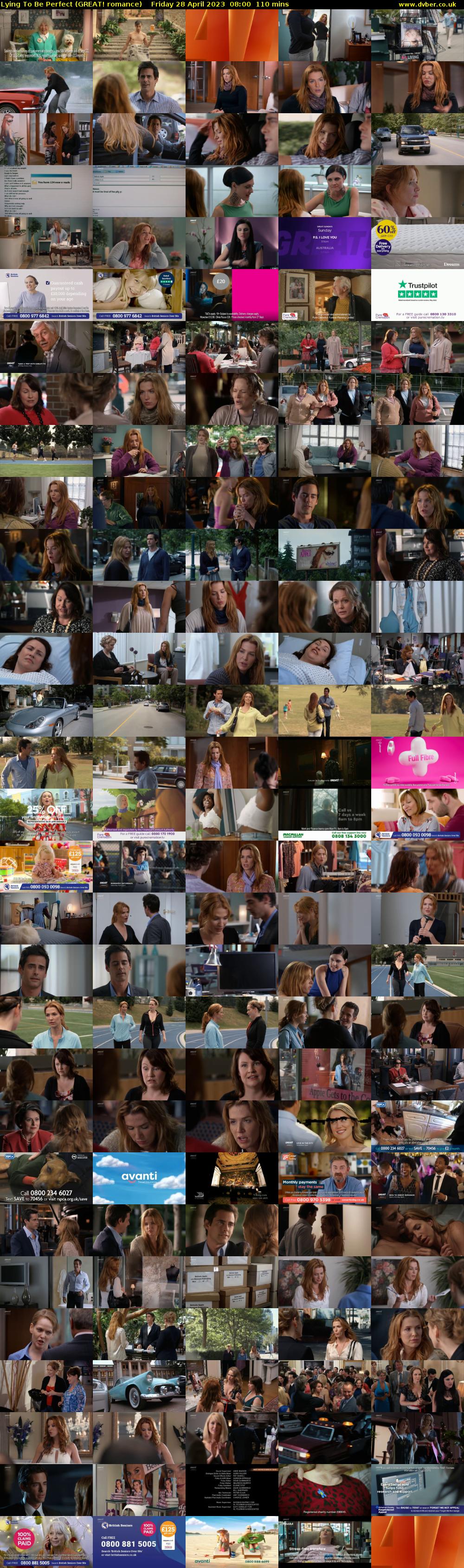Lying To Be Perfect (GREAT! romance) Friday 28 April 2023 08:00 - 09:50