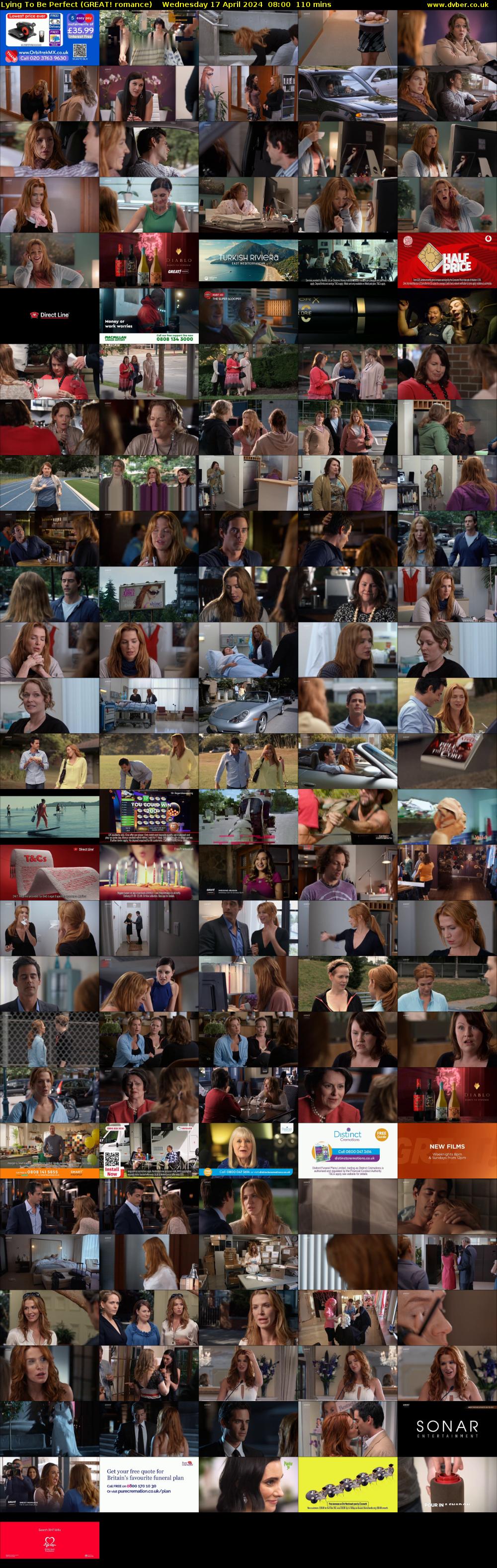Lying To Be Perfect (GREAT! romance) Wednesday 17 April 2024 08:00 - 09:50