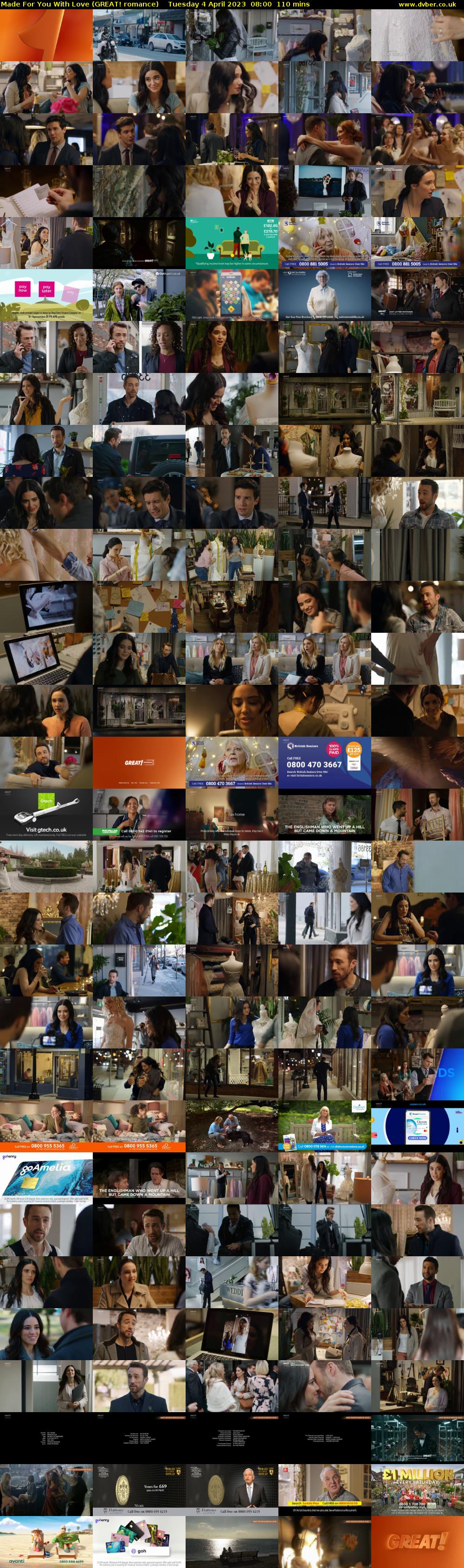 Made For You With Love (GREAT! romance) Tuesday 4 April 2023 08:00 - 09:50