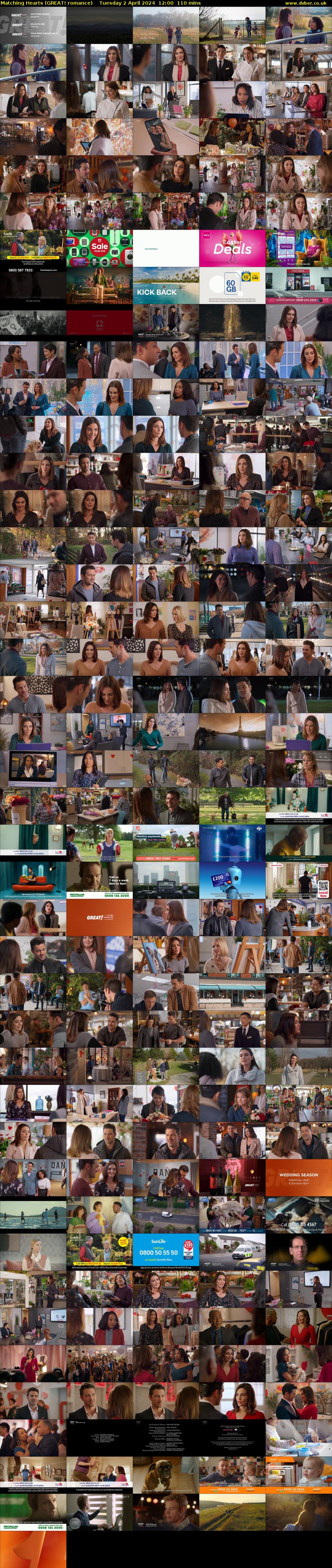 Matching Hearts (GREAT! romance) Tuesday 2 April 2024 12:00 - 13:50