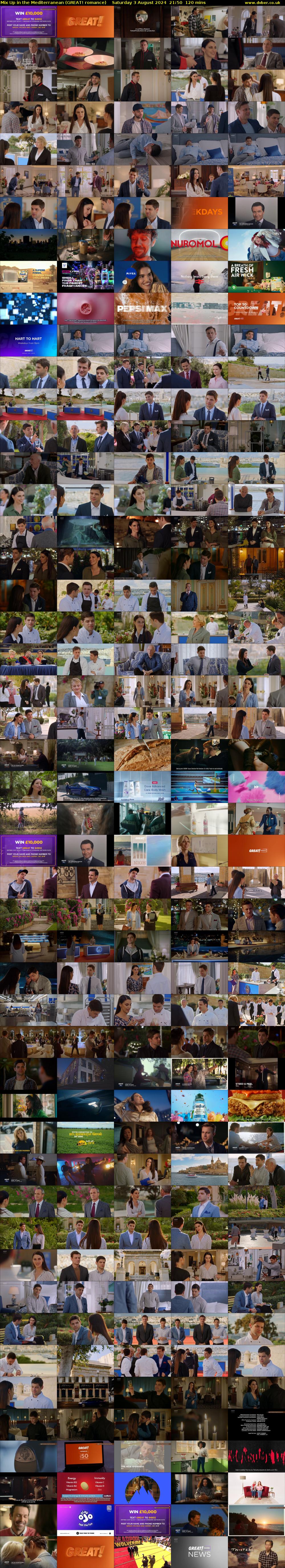 Mix Up in the Mediterranean (GREAT! romance) Saturday 3 August 2024 21:50 - 23:50