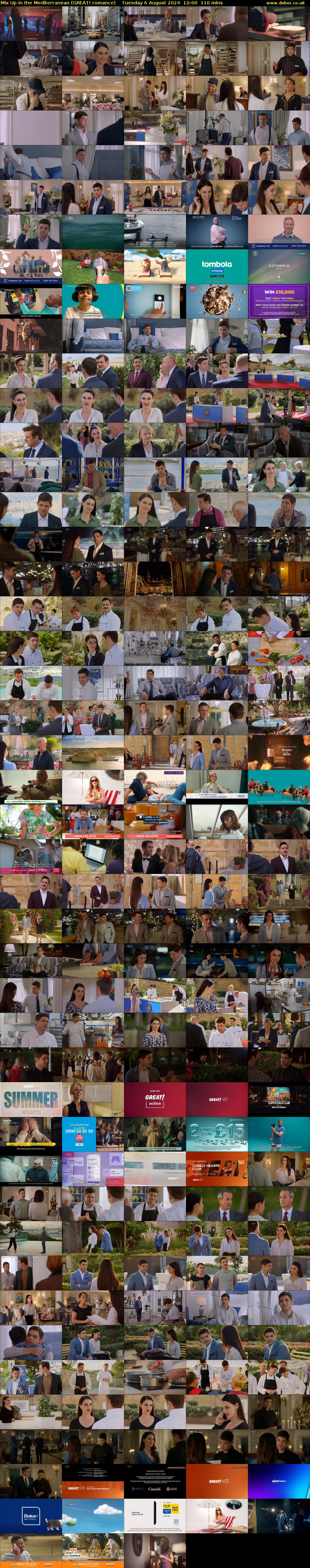 Mix Up in the Mediterranean (GREAT! romance) Tuesday 6 August 2024 12:00 - 13:50