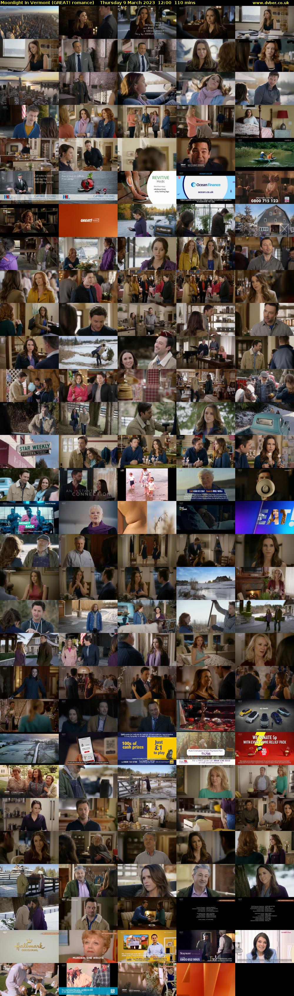 Moonlight In Vermont (GREAT! romance) Thursday 9 March 2023 12:00 - 13:50
