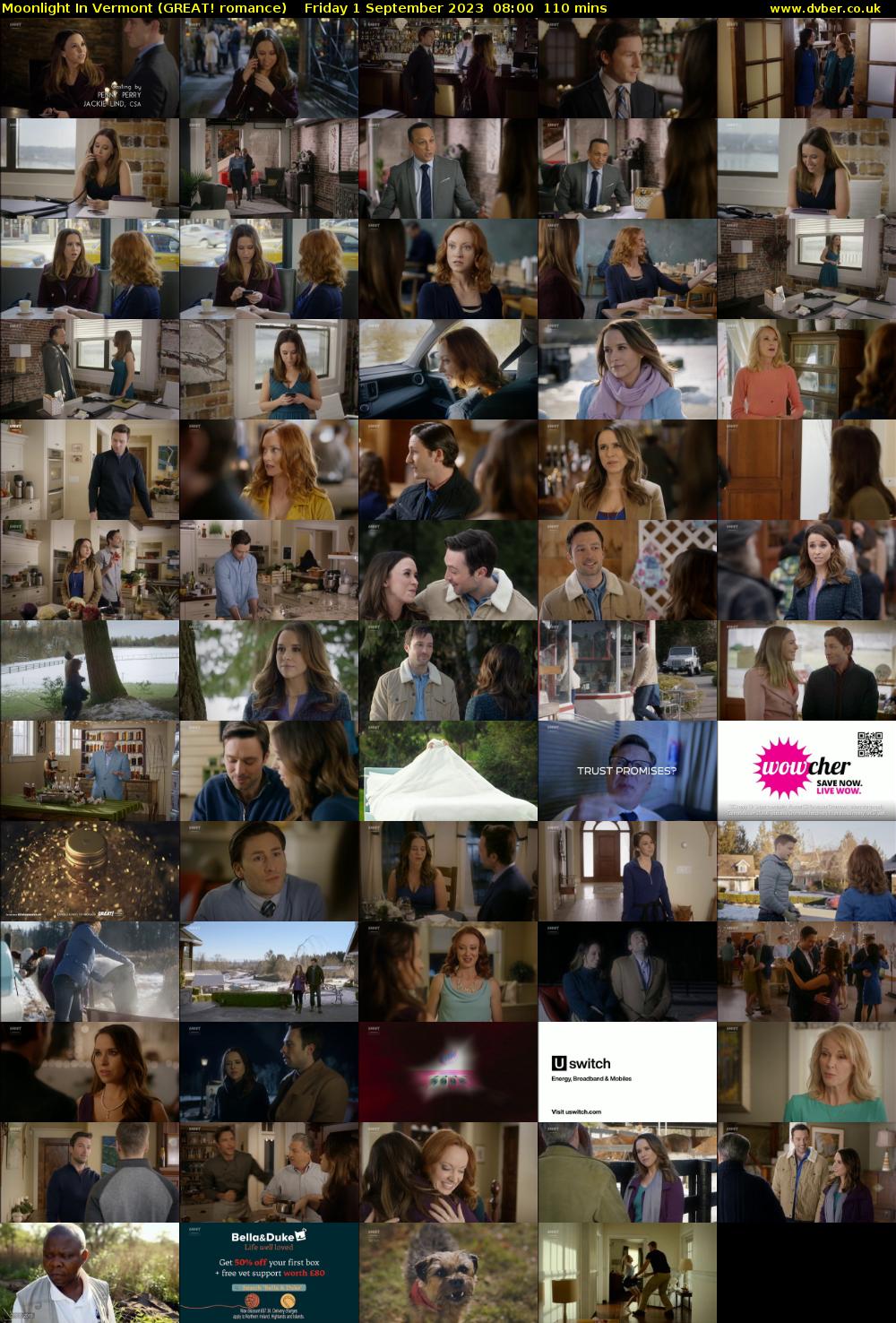 Moonlight In Vermont (GREAT! romance) Friday 1 September 2023 08:00 - 09:50