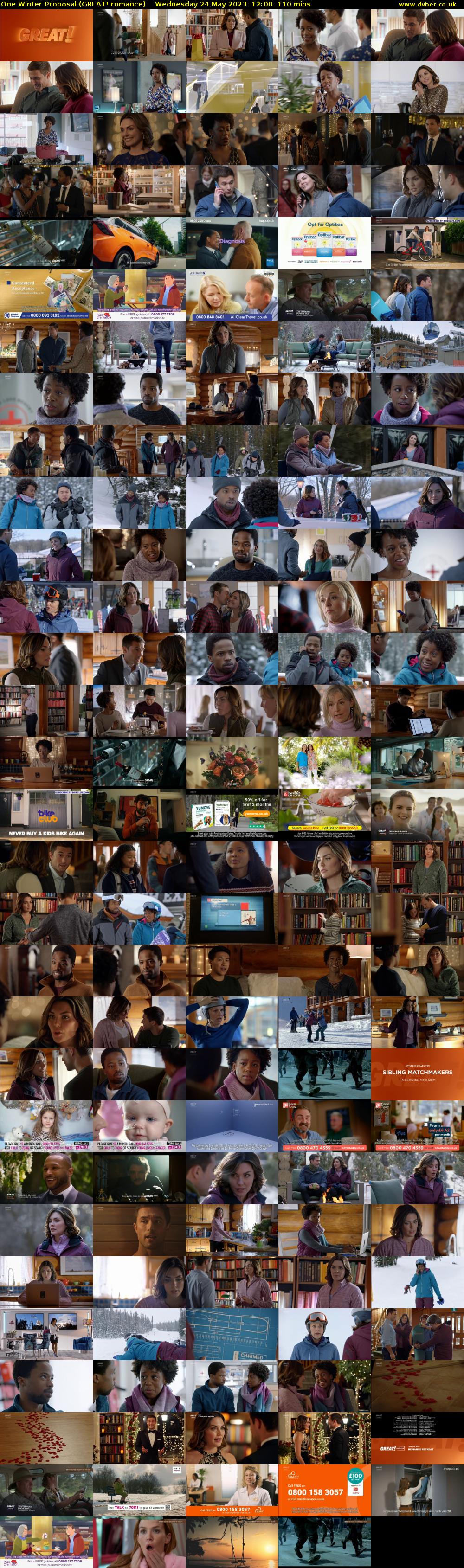 One Winter Proposal (GREAT! romance) Wednesday 24 May 2023 12:00 - 13:50