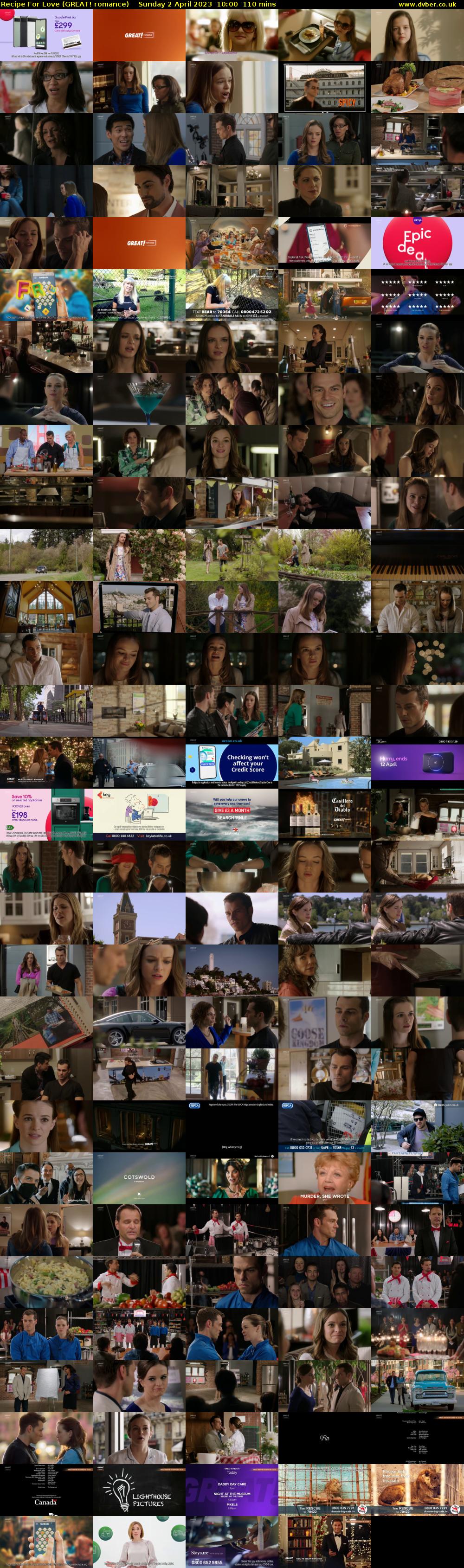 Recipe For Love (GREAT! romance) Sunday 2 April 2023 10:00 - 11:50