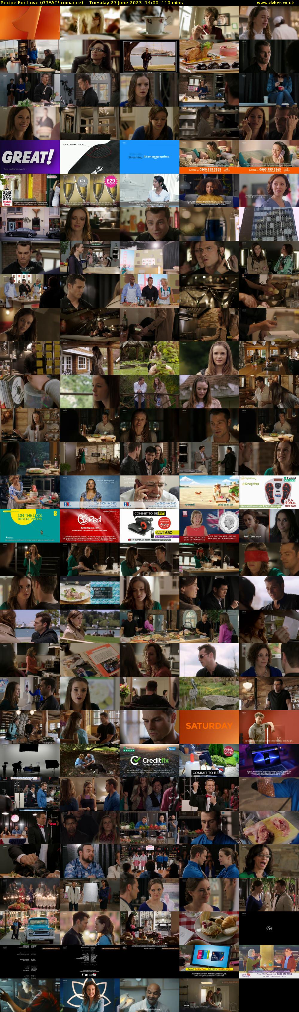 Recipe For Love (GREAT! romance) Tuesday 27 June 2023 14:00 - 15:50