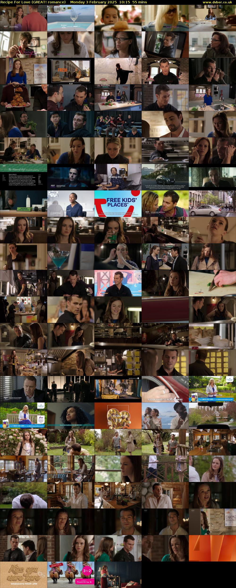 Recipe For Love (GREAT! romance) Monday 3 February 2025 10:15 - 11:10