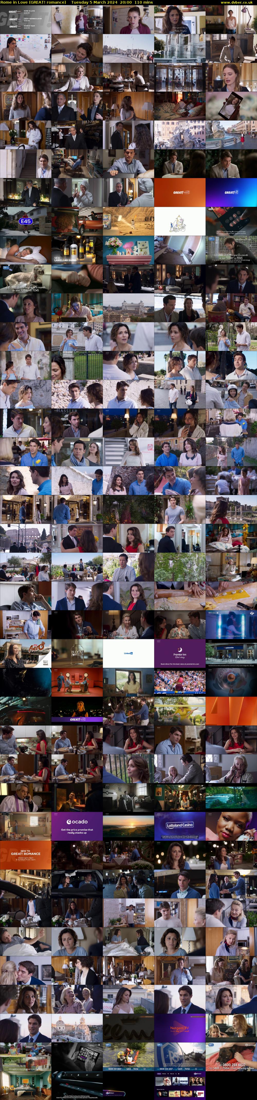 Rome in Love (GREAT! romance) Tuesday 5 March 2024 20:00 - 21:50
