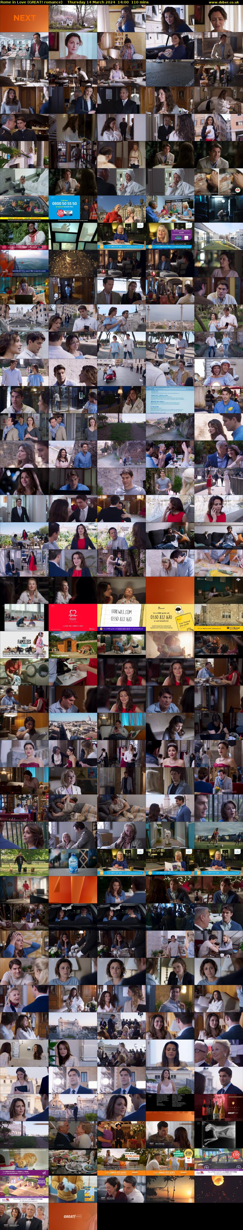 Rome in Love (GREAT! romance) Thursday 14 March 2024 14:00 - 15:50