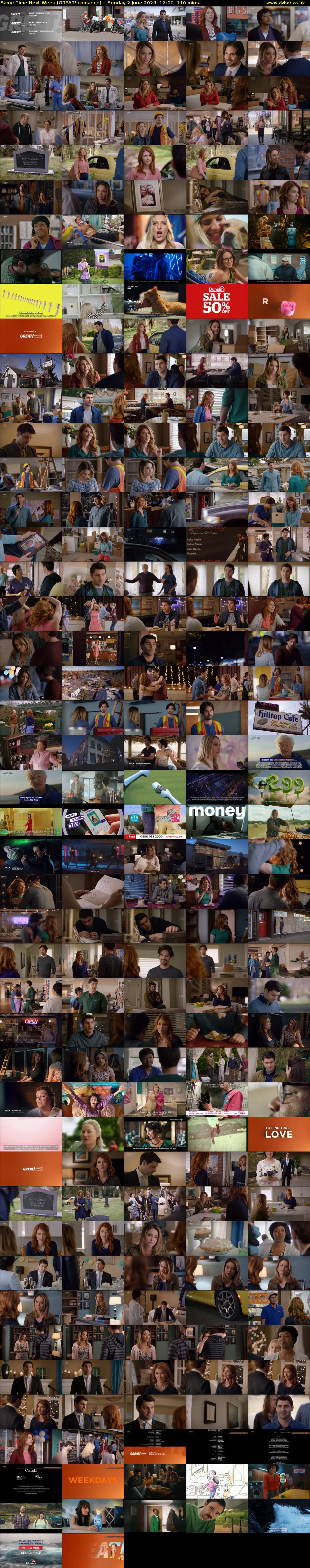 Same Time Next Week (GREAT! romance) Sunday 2 June 2024 12:00 - 13:50