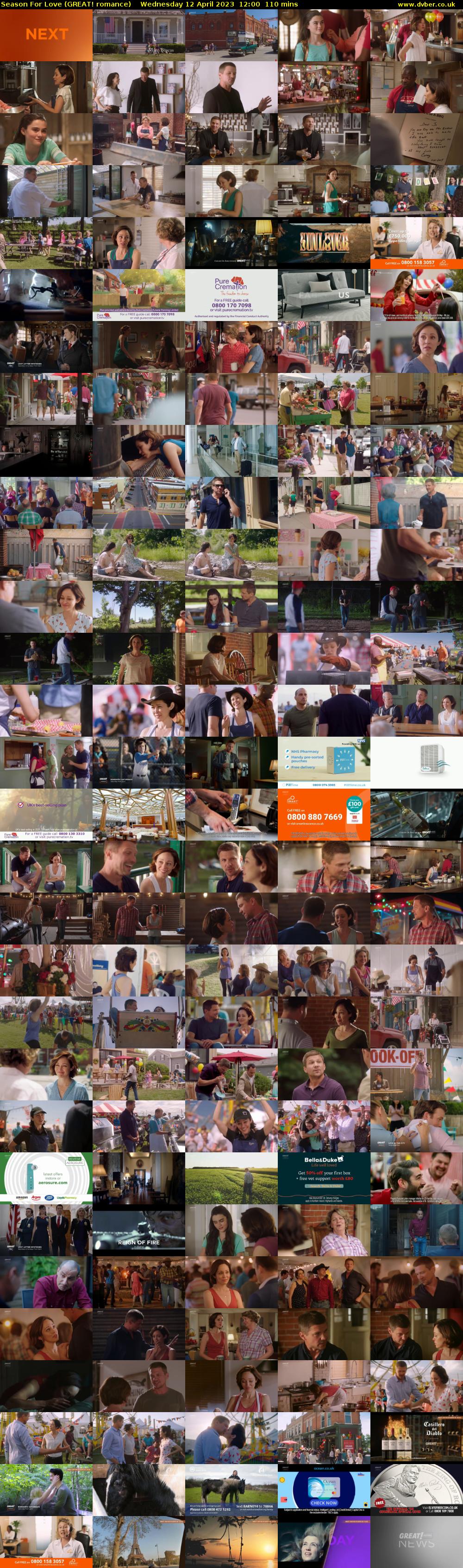 Season For Love (GREAT! romance) Wednesday 12 April 2023 12:00 - 13:50