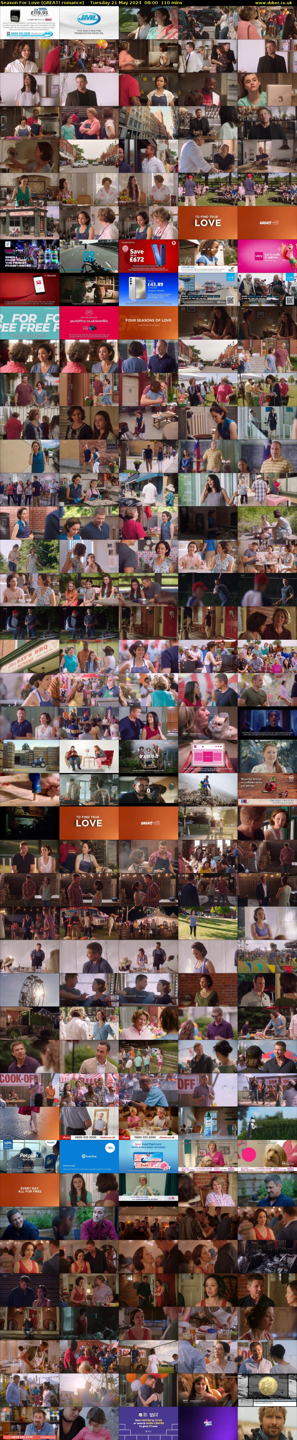 Season For Love (GREAT! romance) Tuesday 21 May 2024 08:00 - 09:50