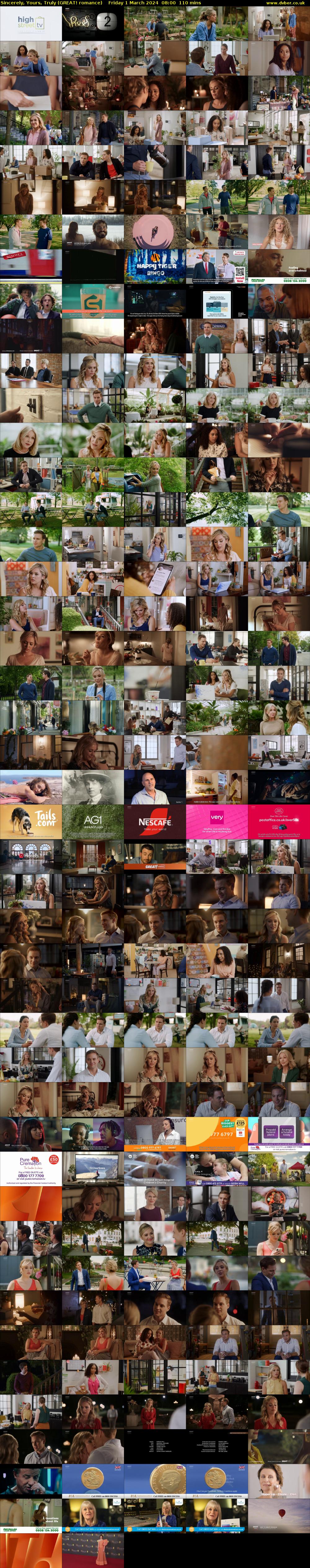 Sincerely, Yours, Truly (GREAT! romance) Friday 1 March 2024 08:00 - 09:50