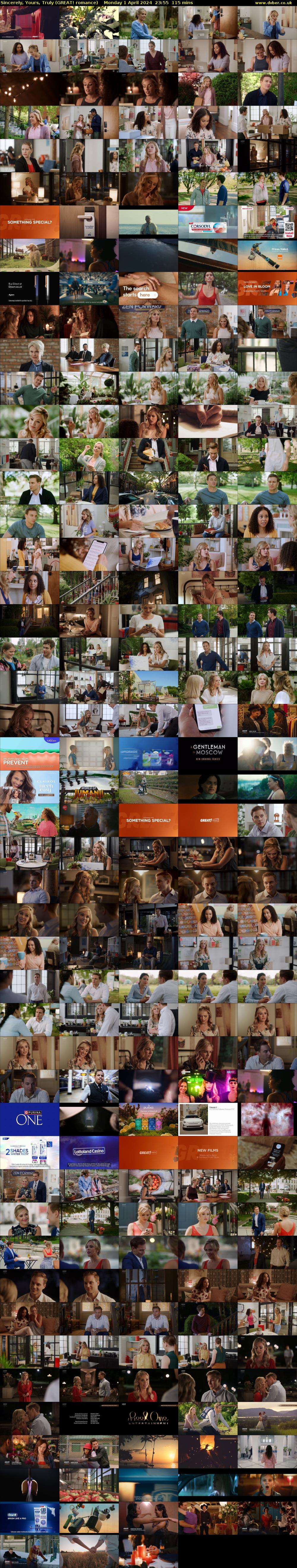 Sincerely, Yours, Truly (GREAT! romance) Monday 1 April 2024 23:55 - 01:50