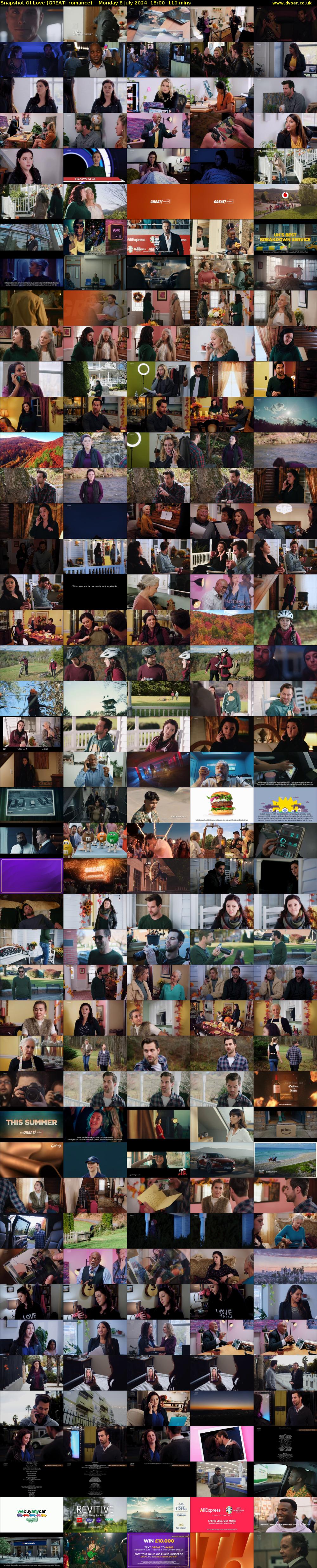Snapshot Of Love (GREAT! romance) Monday 8 July 2024 18:00 - 19:50