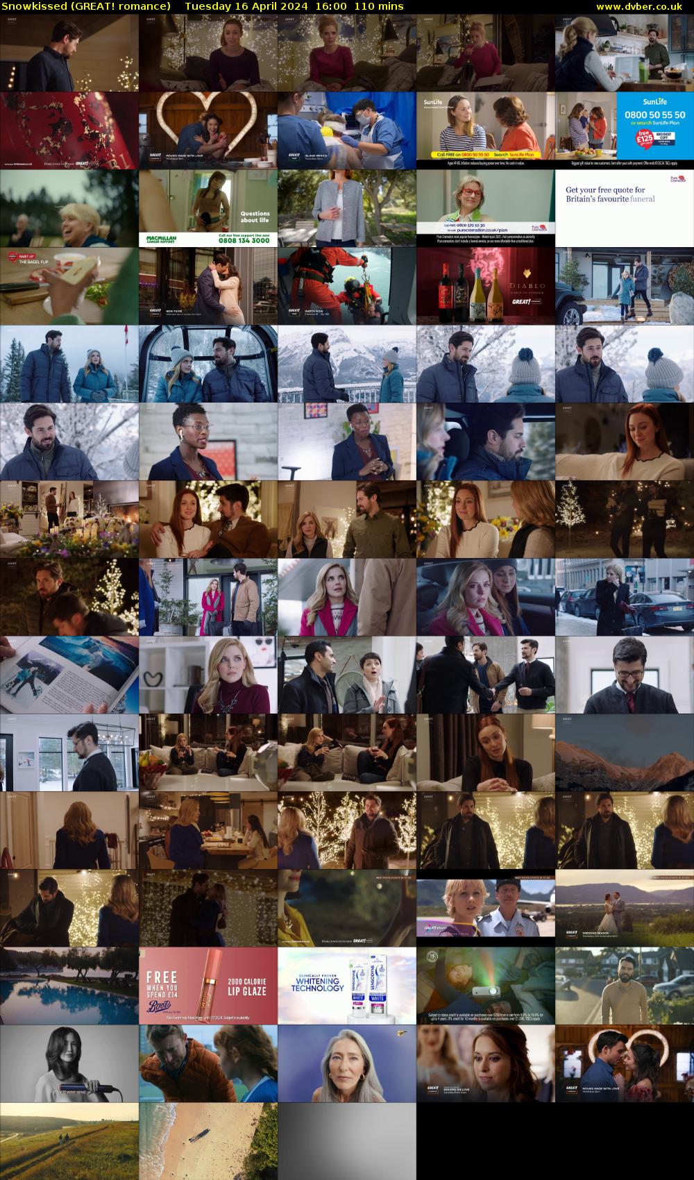 Snowkissed (GREAT! romance) Tuesday 16 April 2024 16:00 - 17:50