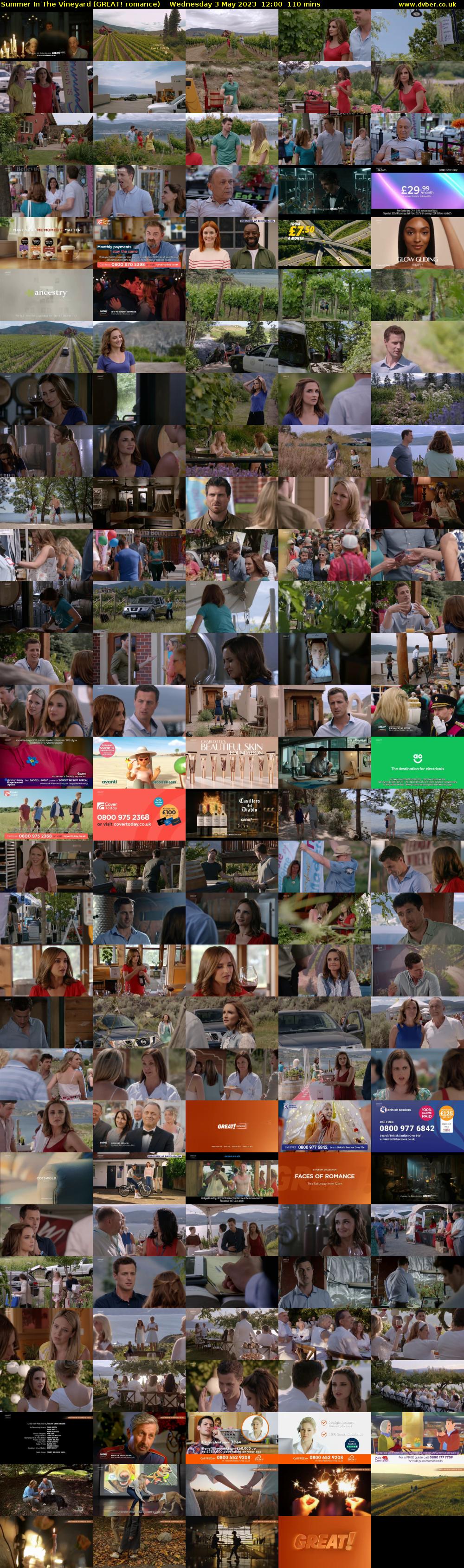 Summer In The Vineyard (GREAT! romance) Wednesday 3 May 2023 12:00 - 13:50