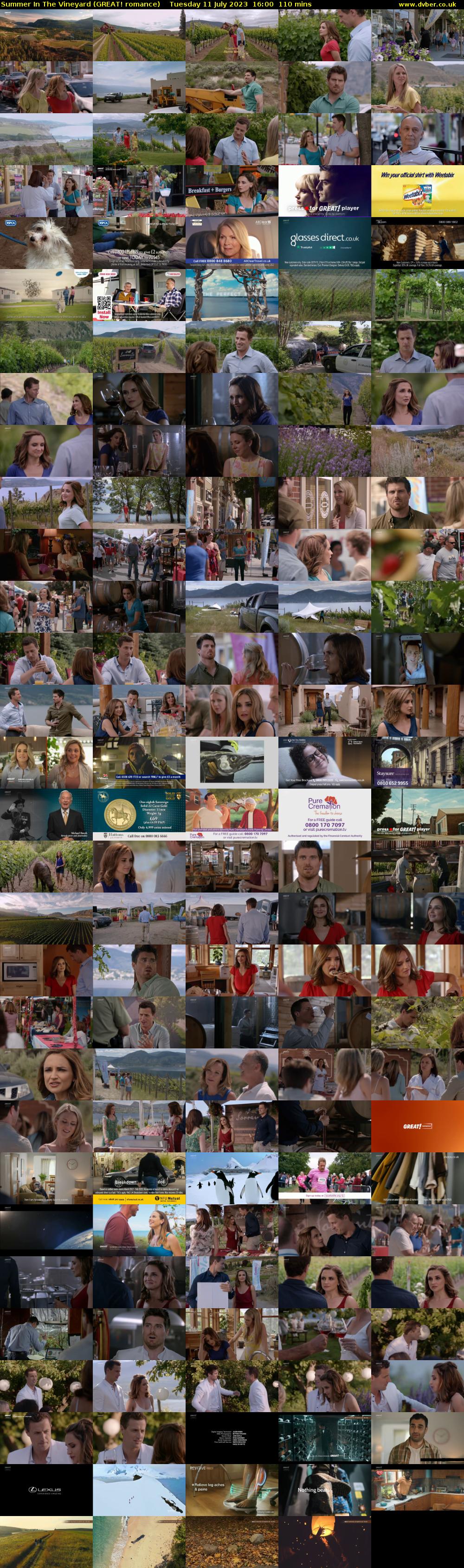 Summer In The Vineyard (GREAT! romance) Tuesday 11 July 2023 16:00 - 17:50