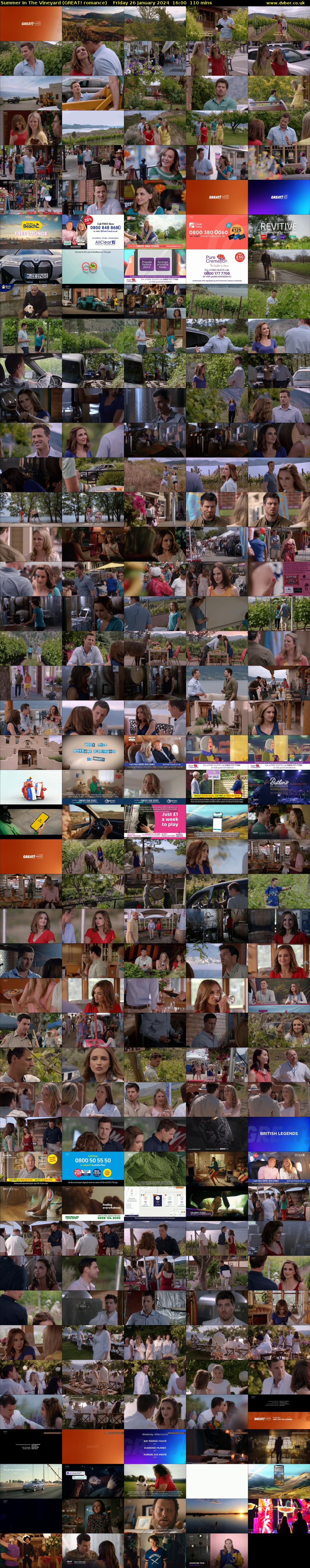 Summer In The Vineyard (GREAT! romance) Friday 26 January 2024 16:00 - 17:50