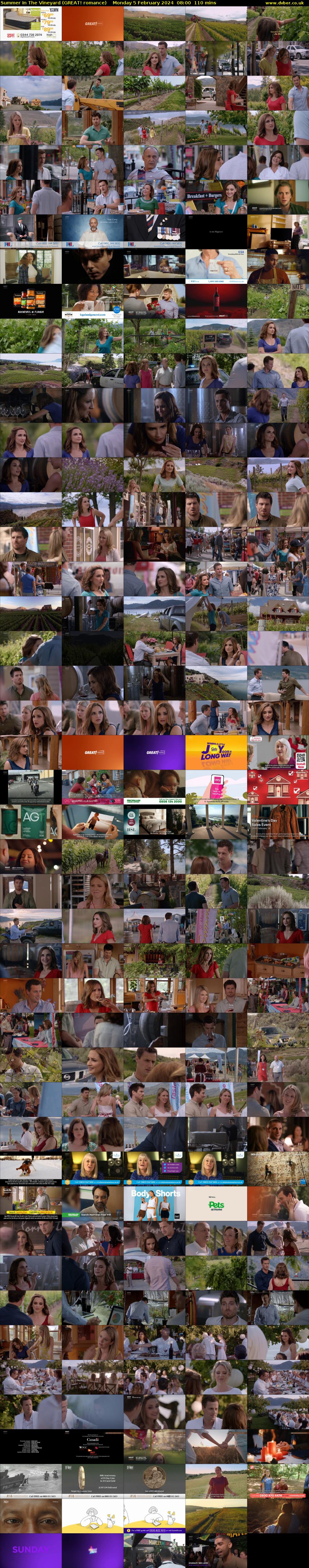 Summer In The Vineyard (GREAT! romance) Monday 5 February 2024 08:00 - 09:50