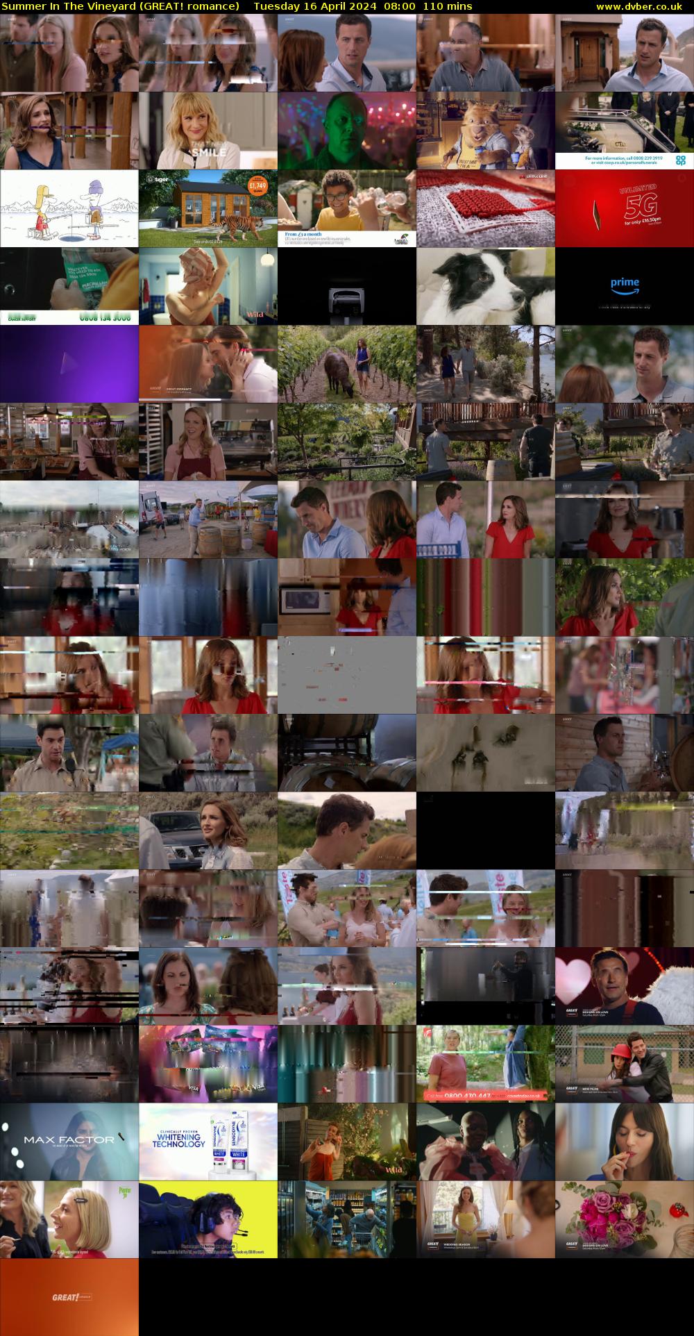 Summer In The Vineyard (GREAT! romance) Tuesday 16 April 2024 08:00 - 09:50